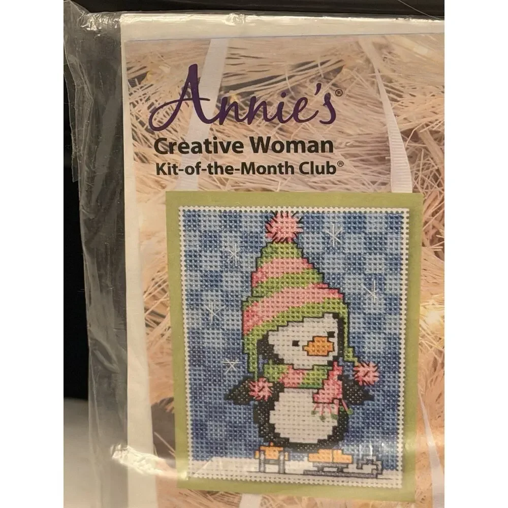 CROSS-STITCH Annie's Creative Woman Kit Of The Month Club Christmas Ornament